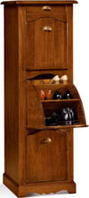 MOBILI-2G---SCARPIERA-SINGOLA-IN-LEGNO-TINTA-NOCE-ARTE-POVERA-L.53-P.43-H.155