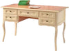 MOBILI-2G---SCRITTORIO-5-CASSETTI-BICOLORE-LEGNO-AVORIO-130X60X79