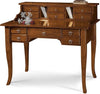 MOBILI-2G---SCRIVANIA-11-CASSETTI-IN-LEGNO-ARTE-POVERA-TINTA-NOCE-120X57X104