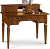 MOBILI-2G---SCRIVANIA-13-CASSETTI-IN-LEGNO-ARTE-POVERA-TINTA-NOCE-120X57X104