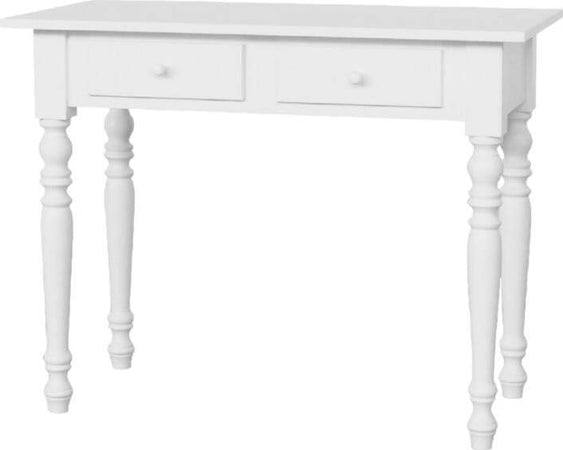 MOBILI-2G---Scrivania-2-cassetti-bianco-shabby-tornita-105x55x78