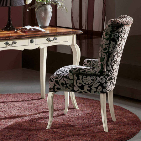 MOBILI-2G---Scrivania-2-cassetti-legno-bianco-bicolore-shabby-120X60x77