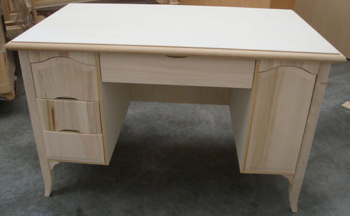 MOBILI-2G---Scrivania-3-cassetti-1-porta-arte-povera-grezzo-130x75x80