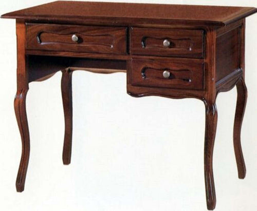 MOBILI-2G---SCRIVANIA-3-CASSETTI-IN-LEGNO-TINTA-NOCE-ARTE-POVERA-L.100-P.60-H.79