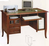 MOBILI-2G---SCRIVANIA-4-CASSETTI-IN-LEGNO-ARTE-POVERA-TINTA-NOCE-130x74x81