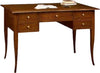 MOBILI-2G---SCRIVANIA-5-CASSETTI-IN-LEGNO-ARTE-POVERA-TINTA-NOCE-L.105-x-P.56-x-H.81