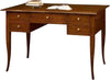 MOBILI-2G---SCRIVANIA-5-CASSETTI-IN-LEGNO-ARTE-POVERA-TINTA-NOCE-L.105-x-P.56-x-H.81