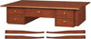MOBILI-2G---SCRIVANIA-5-CASSETTI-IN-LEGNO-ARTE-POVERA-TINTA-NOCE-L.105-x-P.56-x-H.81