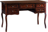 MOBILI-2G---SCRIVANIA-5-CASSETTI-IN-LEGNO-TINTA-NOCE-LEGNO-ARTE-POVERA-L.130-P.60-H.79