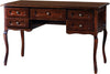 MOBILI-2G---SCRIVANIA-5-CASSETTI-IN-LEGNO-TINTA-NOCE-LEGNO-ARTE-POVERA-L.130-P.60-H.79
