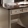 MOBILI-2G---SCRIVANIA-6-CASSETTI-IN-LEGNO-LACCATO-GRIGIO/MARRONE-L.140-P.85-H.82