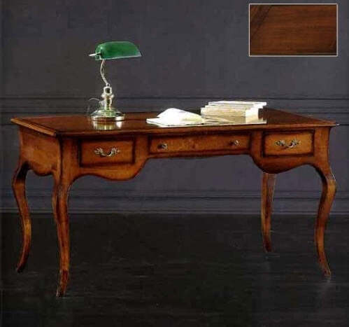 MOBILI-2G---Scrivania-Arte-Povera-3-cassetti-in-legno-tinta-noce-150x75x80