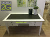 MOBILI-2G---SCRIVANIA-ARTE-POVERA-LEGNO-BIANCO-INSERTO-ECOPELLE-130X65x81