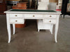 MOBILI-2G---SCRIVANIA-ARTE-POVERA-LEGNO-BIANCO-INSERTO-ECOPELLE-130X65x81