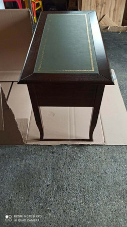 MOBILI-2G---SCRIVANIA-ARTE-POVERA-PIANO-PELLE-LEGNO-TINTA-NOCE-130x65x81