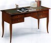 MOBILI-2G---SCRIVANIA-ARTE-POVERA-PIANO-PELLE-LEGNO-TINTA-NOCE-150x75x81