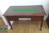 MOBILI-2G---SCRIVANIA-ARTE-POVERA-PIANO-PELLE-LEGNO-TINTA-NOCE-150x75x81