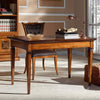 MOBILI-2G---SCRIVANIA-CLASSICA-2-CASSETTI-2-TIRETTI-IN-LEGNO-BICOLORE-129X69x78