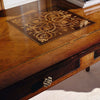 MOBILI-2G---SCRIVANIA-CLASSICA-2-CASSETTI-2-TIRETTI-IN-LEGNO-BICOLORE-129X69x78