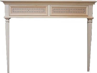MOBILI-2G---SCRIVANIA-CLASSICA-2-CASSETTI-IN-LEGNO-GREZZO-100X54X80