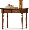 MOBILI-2G---SCRIVANIA-CLASSICA-2-CASSETTI-LEGNO-TINTA-NOCE-105X55X80