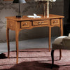MOBILI-2G---SCRIVANIA-CLASSICA-3-CASSETTI-CON-TIRETTO-LEGNO-BASSANO-100X50x80