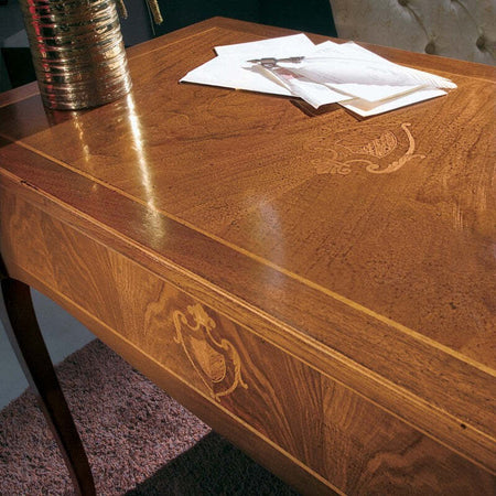 MOBILI-2G---SCRIVANIA-CLASSICA-3-CASSETTI-CON-TIRETTO-LEGNO-BASSANO-100X50x80