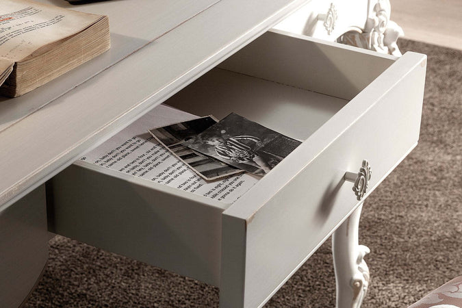 MOBILI-2G---SCRIVANIA-CLASSICA-3-CASSETTI-IN-LEGNO-BIANCO-141X91X81