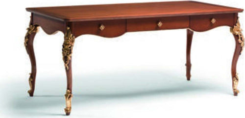 MOBILI-2G---SCRIVANIA-CLASSICA-3-CASSETTI-IN-LEGNO-TINTA-NOCE-L.181-P.91-H.81