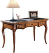 MOBILI-2G---SCRIVANIA-CLASSICA-3-CASSETTI-LEGNO/PELLE-BASSANO-130X70x78