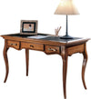 MOBILI-2G---SCRIVANIA-CLASSICA-3-CASSETTI-LEGNO/PELLE-BASSANO-130X70x78