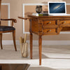 MOBILI-2G---SCRIVANIA-CLASSICA-5-CASSETTI-2-TIRETTI-IN-LEGNO-ELITE-130X70x78