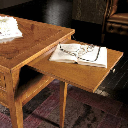 MOBILI-2G---SCRIVANIA-CLASSICA-5-CASSETTI-E-TIRETTI-LEGNO-97X54x80