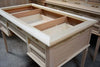 MOBILI-2G---SCRIVANIA-CLASSICA-5-CASSETTI-IN-LEGNO/PELLE-BASSANO-130x70x80
