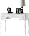 MOBILI-2G---Scrivania-classico-legno-massello-5-cassetti-bianco-102x50x80H