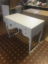 MOBILI-2G---Scrivania-classico-legno-massello-5-cassetti-bianco-102x50x80H