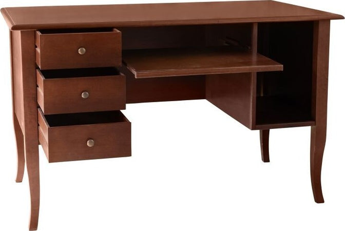 MOBILI-2G---SCRIVANIA-IN-LEGNO-3-CASSETTI-TINTA-NOCE-ARTE-POVERA-130X75X81
