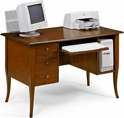 MOBILI-2G---SCRIVANIA-IN-LEGNO-3-CASSETTI-TINTA-NOCE-ARTE-POVERA-130X75X81