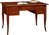 MOBILI-2G---SCRIVANIA-IN-LEGNO-ARTE-POVERA-5-CASSETTI-TINTA-NOCE-130x65x81