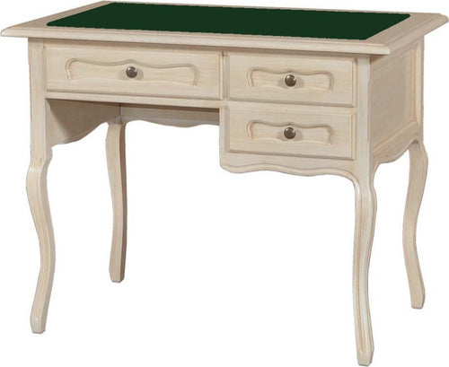 MOBILI-2G---SCRIVANIA-IN-LEGNO-AVORIO-PENNELLATO-PIANO-PELLE-ARTE-POVERA-100X60X79