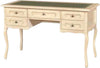 MOBILI-2G---SCRIVANIA-IN-LEGNO-AVORIO-PENNELLATO-PIANO-PELLE-ARTE-POVERA-130X60X79