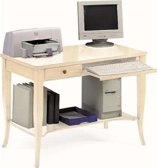 MOBILI-2G---SCRIVANIA-P/COMPUTER-LEGNO-AVORIO-ARTE-POVERA-105X60X78