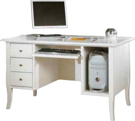 MOBILI-2G---Scrivania-porta-computer-legno-bianco-opaco-130x75x81