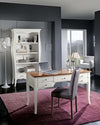 MOBILI-2G---SCRIVANIA-SHABBY-CHIC-5-CASSETTI-LEGNO-BIANCO-CONSUMATO-135X65X81