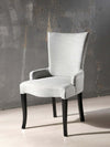 MOBILI-2G---SEDIA-IN-LEGNO-LACCATA-NERO-IMBOTTITA-GRIGIO