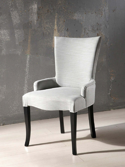 MOBILI-2G---SEDIA-IN-LEGNO-LACCATA-NERO-IMBOTTITA-GRIGIO
