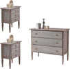 MOBILI-2G---SET-1-COMO'-E-2-COMODINI-IN-LEGNO-LACCATO-GRIGIO-FINITURA-CERATO