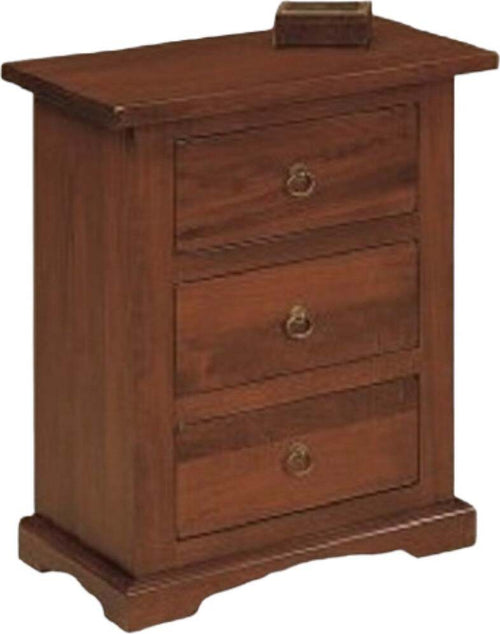 MOBILI-2G---SET-2-COMODINI-ARTE-POVERA-IN-LEGNO-3-CASSETTI-TINTA-NOCE