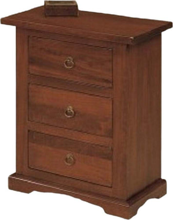 MOBILI-2G---SET-2-COMODINI-ARTE-POVERA-IN-LEGNO-3-CASSETTI-TINTA-NOCE