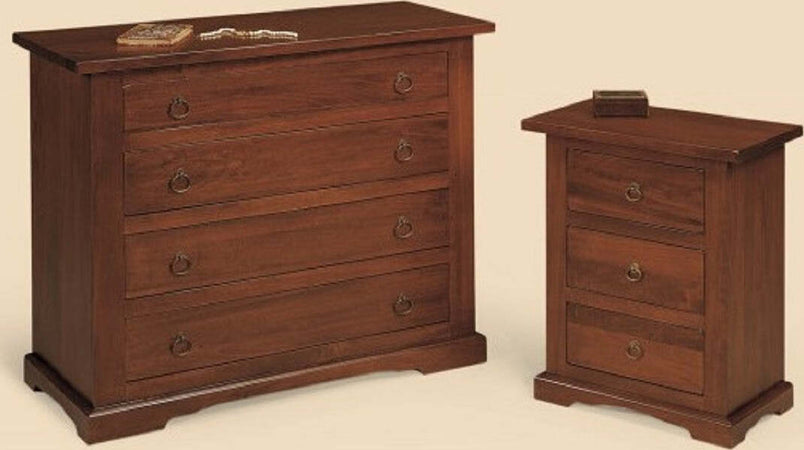 MOBILI-2G---SET-2-COMODINI-ARTE-POVERA-IN-LEGNO-3-CASSETTI-TINTA-NOCE